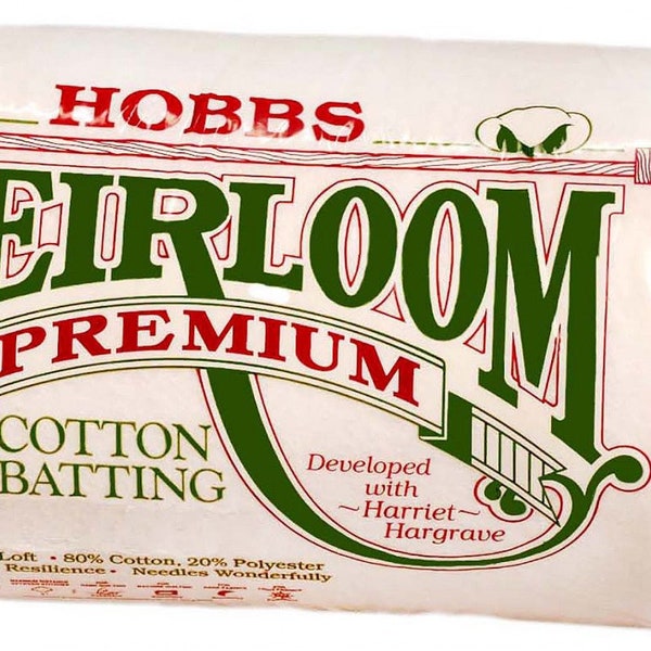 Batting Heirloom Premium 80/20  Cotton Blend 45in x 60in