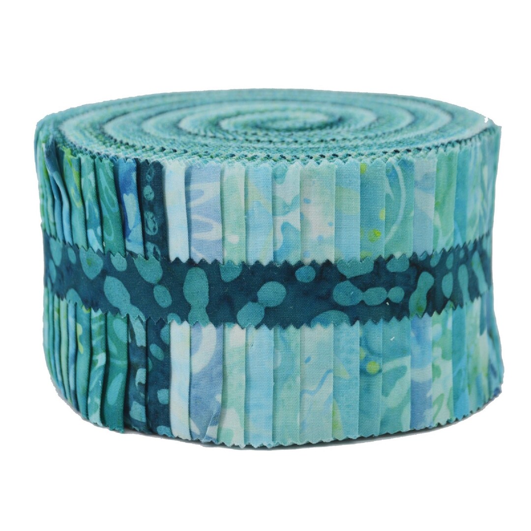 Maywood Studio Java Batiks Turquoises 2.5" Strips - 40 Pcs - Etsy