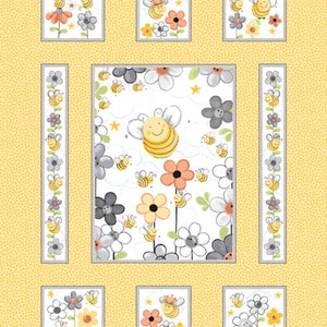 Yellow Sweet Bees Panel