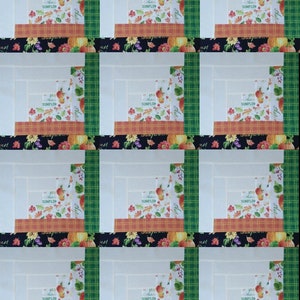Harvest Gold & Kona Cream Log Cabin Kit - Makes a 42 x 56 Quilt Top