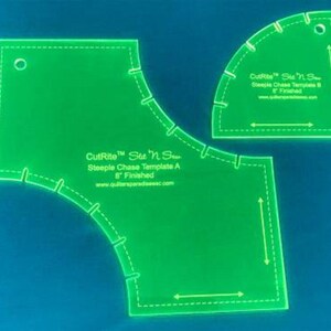 Cutrite Slit N Sew Steeple Chase 8 Inch Finished -  Quilting Template