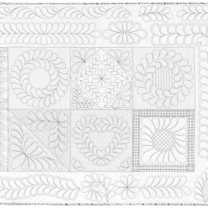 Free Motion Quilting Template for Domestic Sewing Machine Quilting, Arcylic  Quilting Templates Rulers Transparent Quilting Templates for Beginners  Domestic Sewing (24x16x0.4 CM)