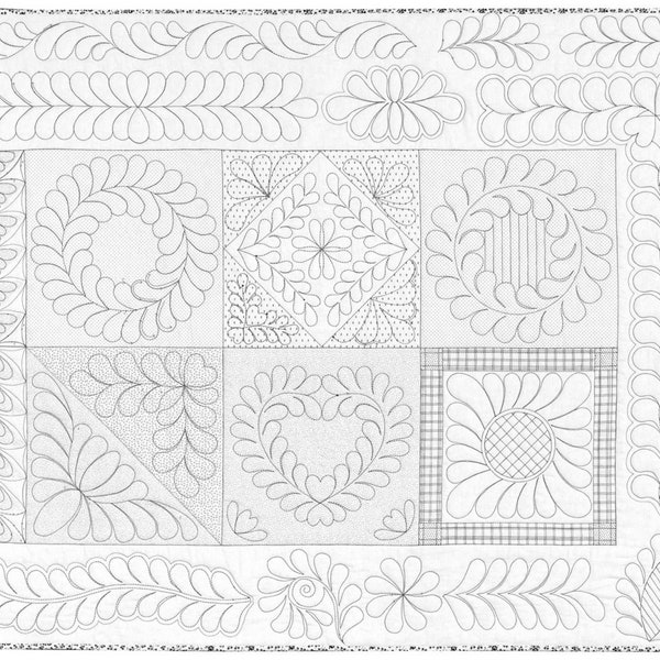 Free Motion Quilting Practice Panel Etsy