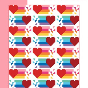 Confetti Hearts Quilt Pattern