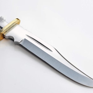 Knife Blank Large Clip Point 1095 Carbon Steel Blanks Blades Custom Knives Brass Guard [h-blank-02-1095-brass]
