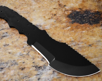 1095 Kohlenstoffstahl-Tracker-Messer-Rohling-Klinge Jagd Enthäuten 1095HC Schwarz Blanks Klingen Custom machen Kohlenstoff A-BLANK-34-1095-BLACK