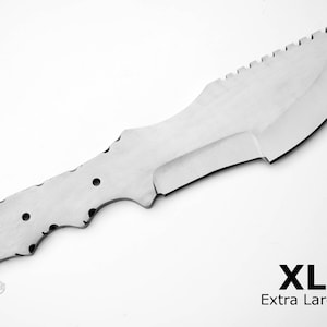 Knife Blank EXTRA LARGE - 1095 Carbon Steel Tracker Blade Knives Knife Making Blanks [H-BLANK-36-1095]