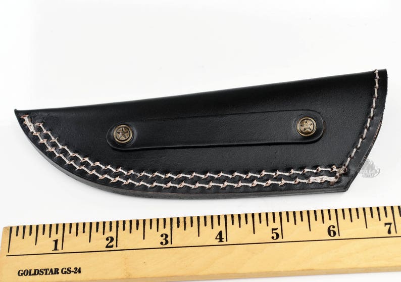 Knife Sheath Black Genuine Leather Fixed Blade Hunting Blanks Etsy