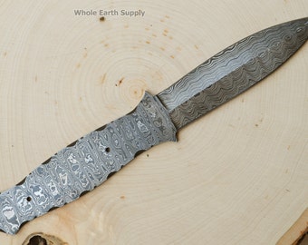 Messerrohling Damaszener Dolch Stiefel Wurfklinge Double Edge 1095HK High Carbon Blanks Klingen Benutzerdefinierte Messerherstellung Hoher Kohlenstoff [K-BLANK-18]