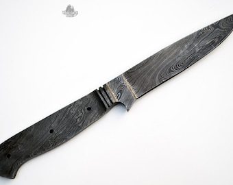 Messer Rohling Full Tang Damast Drop Point Blanks Messerherstellung Benutzerdefinierte Schutz Rohlinge Klingen Benutzerdefinierte Messerherstellung Hoher Kohlenstoff Beste [A-BLANK-50]