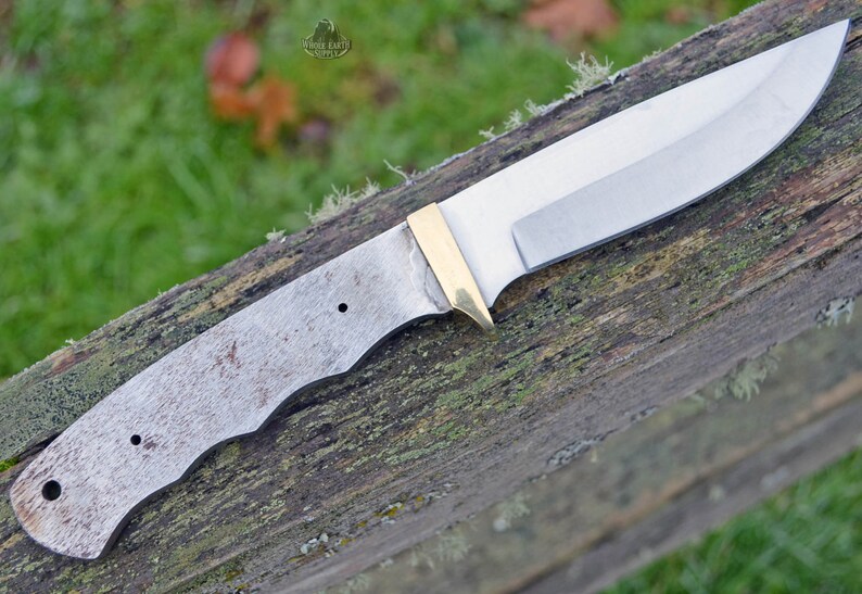 Knife Blank Drop Point Knives Blades Blanks Hunting Blade Etsy