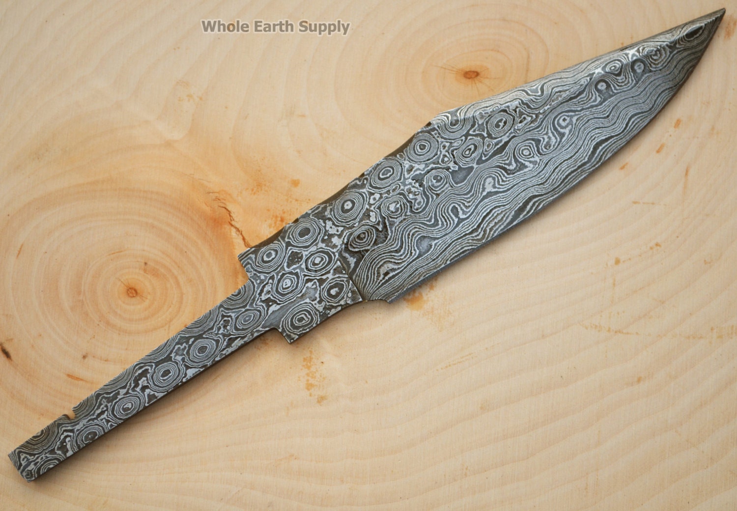 Knife Blank Damascus Bowie Half Tang Blank Knives Steel 1095 Etsy