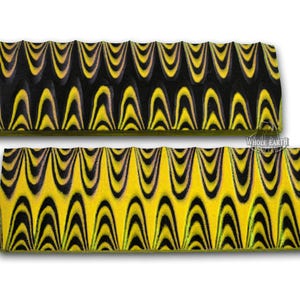 Knife Handle Scales Grips 5 inch G-10 G10 Yellow Black Quality Knives Making Set Pair [G-SCALES-YELLOW-BLACK]