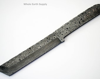 Messer Rohling Damaskus Kohlenstoffstahl Tanto-Klinge Messer Japanisch Samurai Blanks Klingen Benutzerdefinierte Messer machen High Carbon Best [A-BLANK-04]