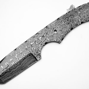 Knife Blank Damascus Large Tactical Tanto Blade Custom Hunter Blanks 1095HC Carbon New Blanks Blades Custom Making High Carbon A-BLANK-11