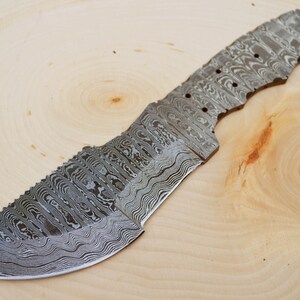 Knife Blank Hunting Ladder Damascus Tracker Large High Carbon Steel Blanks Blade Making Knives Blades Custom Making Carbon [H-BLANK-34L]