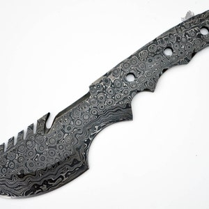 Knife Blank Survival/Tactical Tracker Damascus Large Steel Blade Knives Making High Carbon Blanks Blades Best Sale [A-BLANK-33]