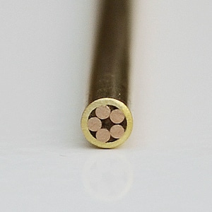 Mosaic Pin 5.75&quot; x 1/8&quot; Pins Knife Handle Custom Knives Blank Blades Brass Copper Hunting [F-MOSAIC-04]