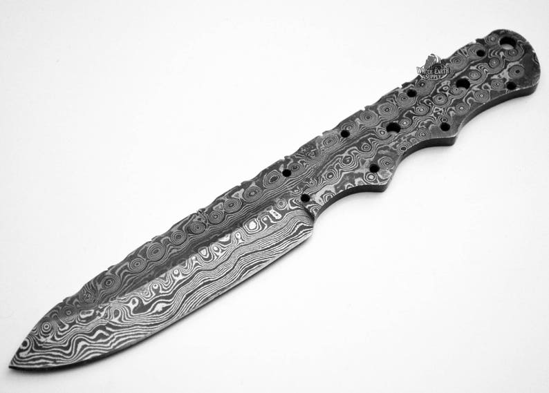 Knife Kitbuild Your Own Damascus Drop Point Knife W/ Etsy