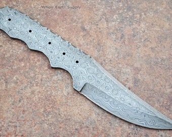 Knife Blank Damascus Making Skinning Skinner Hunting 1095 High Carbon Blade Blanks Blades Custom Knife Making High Carbon Sale K-BLANK-13