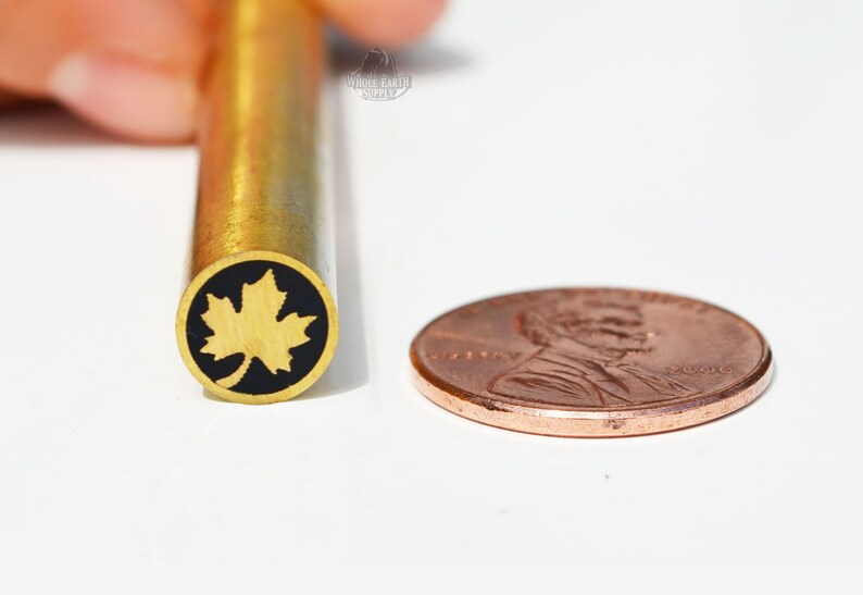 Mosaic Pin 4 X 8mm Maple Leaf Pins Brass Knife Handle Etsy Canada