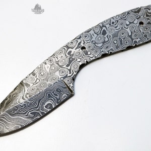 Knife Blank Damascus Steel Drop Point Making Blade Hunting Skinning Knives New Blanks Blades Custom Making High Carbon Best Sale H-BLANK-60