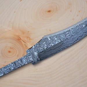 Knife Blank Damascus Upswept Large Blank Knives Steel 1095 High Custom Blade Blanks Blades Custom Knife Making High Carbon Best K-BLANK-41