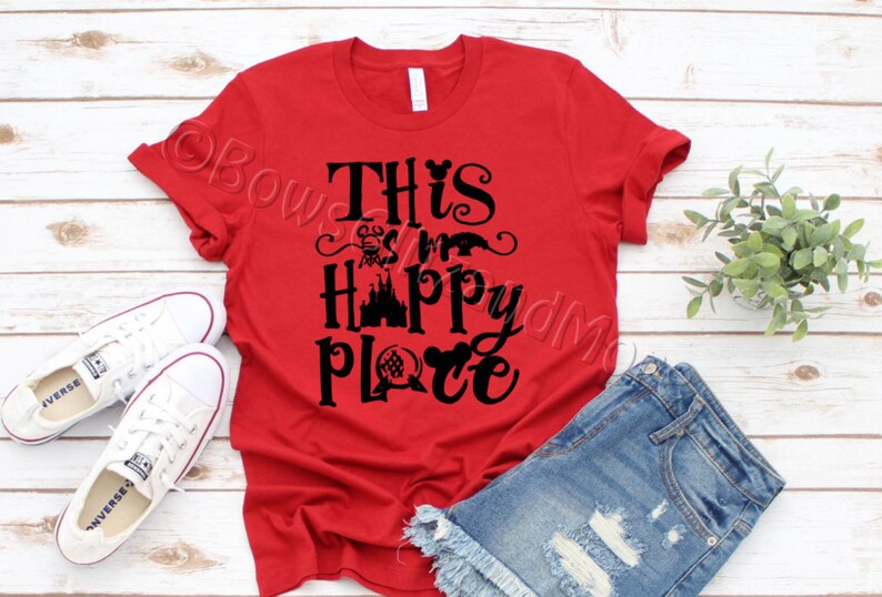 This Is my Happy Place TeeShirt Disney Vacation Four Etsy