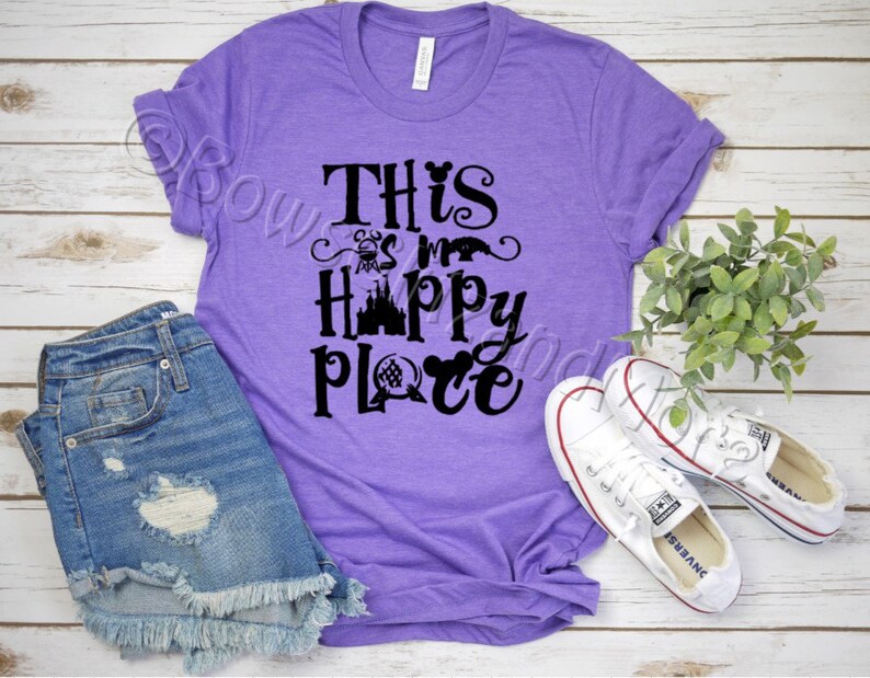 This Is my Happy Place TeeShirt Disney Vacation Four Etsy
