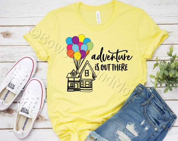 adventure is out there shirt