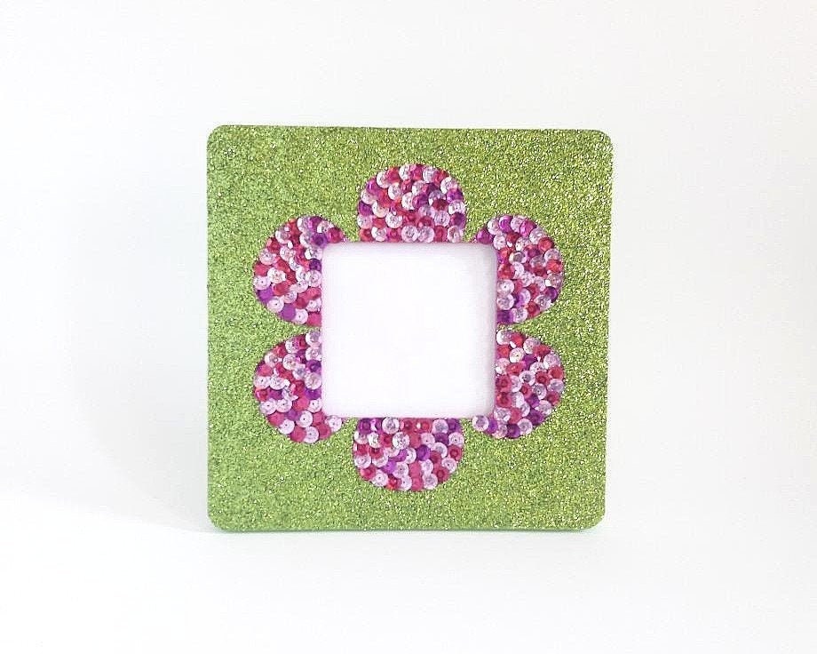 Glitter Picture Frame Small Picture Frame Sparkly Picture Etsy