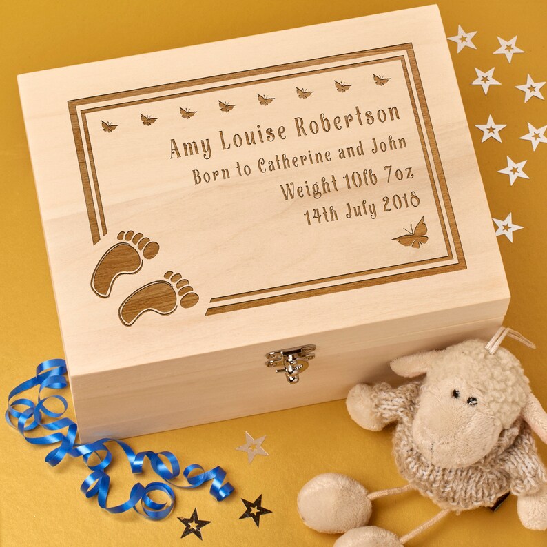 born in 2018 keepsake box