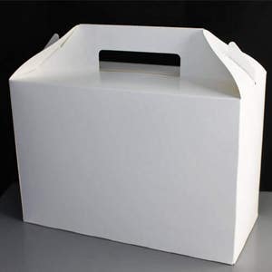 Bakery Box Brown Kraft White Carry Food Favour Birthday Gift Party | Large Small