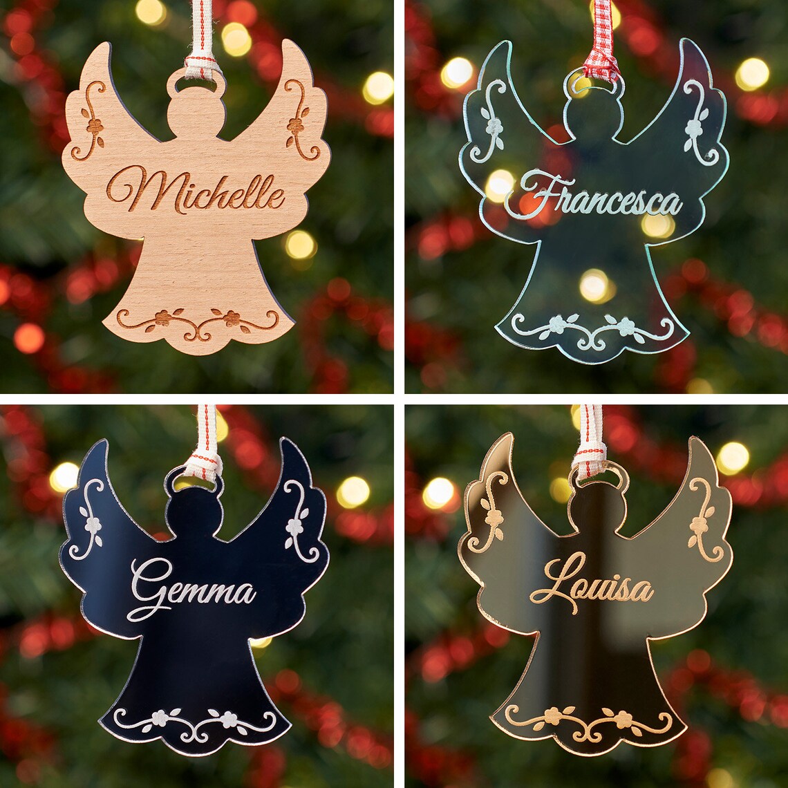 Personalised Angel Tree Decoration Etsy