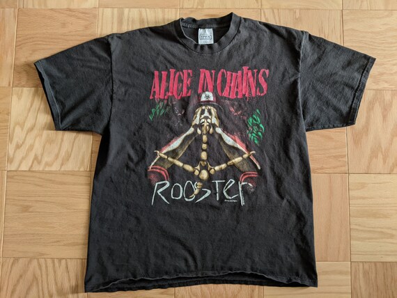 Alice In Chains Rooster Shirt 1993 - XL - UNISEX -