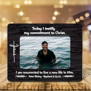 Adult Baptism Photo Frame, Teen Baptism/I Have decided To Follow Jesus/Accepting Jesus/Born Again/I Left It In The Water/Teen Baptism Gift