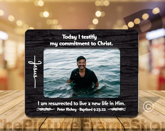 Adult Baptism Photo Frame, Teen Baptism/I Have decided To Follow Jesus/Accepting Jesus/Born Again/I Left It In The Water/Teen Baptism Gift