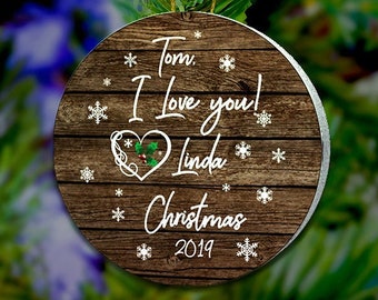 I Love You Ornament,Boyfriend Ornament, Gift For Boyfriend, Girlfriend Gift For Girlfriend, Gift For Wife, Gift For Husband, Gift for Him