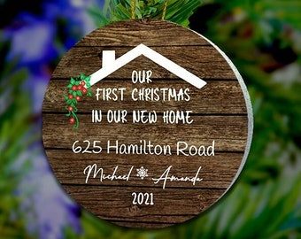 New Home Ornament 2022 Housewarming Gift, Housewarming Ornament, First Home Ornament, Realtor Closing Gift,Our First Christmas in New Home