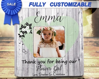 flower girl picture frame