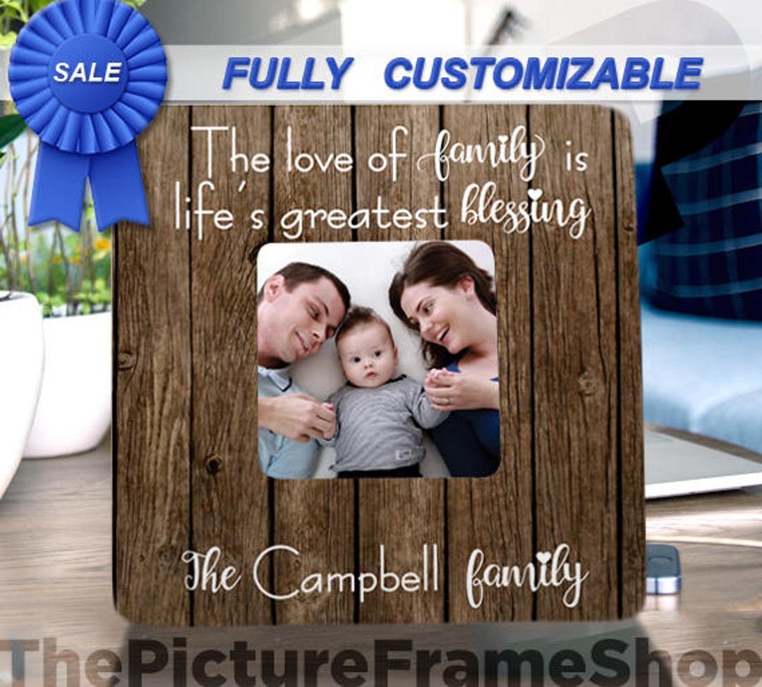 Personalized Family Frame Personalised Home Decor Dad Gift Mom Gift the