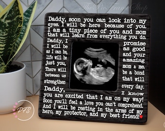 Personalized Ultrasound Frame, First Father's Day Gift
