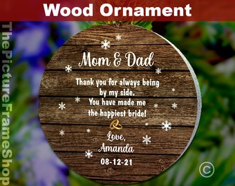 Mom and Dad Wedding,Daughter's Wedding,Wedding Ornament,Wedding 2021 Ornament Wedding Gift For Parents of Bride Wedding Ornament For Parents