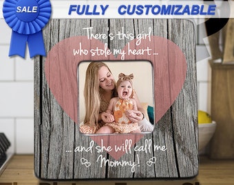 Theres This Girl Who Stole My Heart New Mommy Picture Frame Mothers Day Gift From Daughter To Mommy First Mothers Day Pregnancy Ultrasound