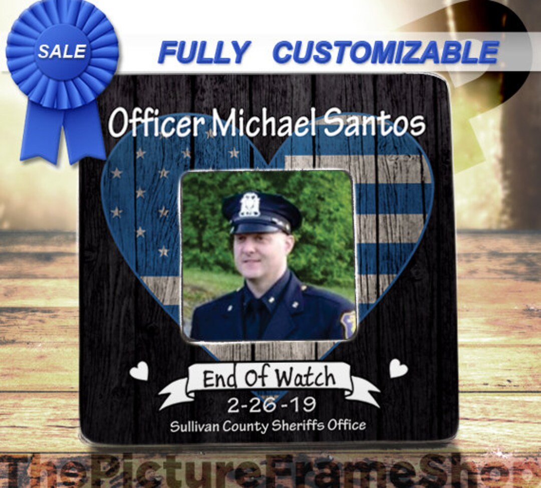 End of Watch, Fallen Officer, Police Memorial, Line of Duty, EOW, Fallen  Police Memorial Frame for Fallen Officer, Police Corrections LE - Etsy