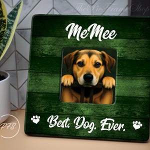 Personalized Pet Photo Frame, Custom Dog Gift, 8x8 Wood