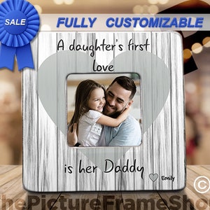 First Father's Day Frame, Gift for Dad from Daughter