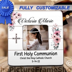 First Holy Communion Picture Frame, Gift For First Communion, First Communion Girl, First Communion Frame,Girl First Communion,1st Communion