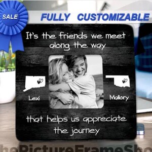 Friendship Gifts For Friends Long Distance Friendship Best Friend Gift Ideas Best Friend Birthday Gift Best Friend Frame Create Your Own