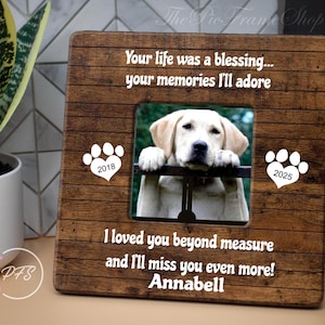 Your Life Was A Blessing,Pet Memorial Frame,Pet Loss,Pet Loss Gift,Memorial Frame,Pet Memorial Frame,Pet Sympathy Gift,Cat Loss,Cat Memorial